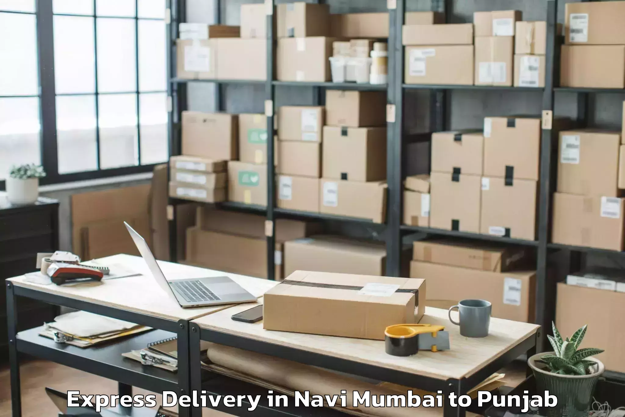 Top Navi Mumbai to Rampura Phul Express Delivery Available